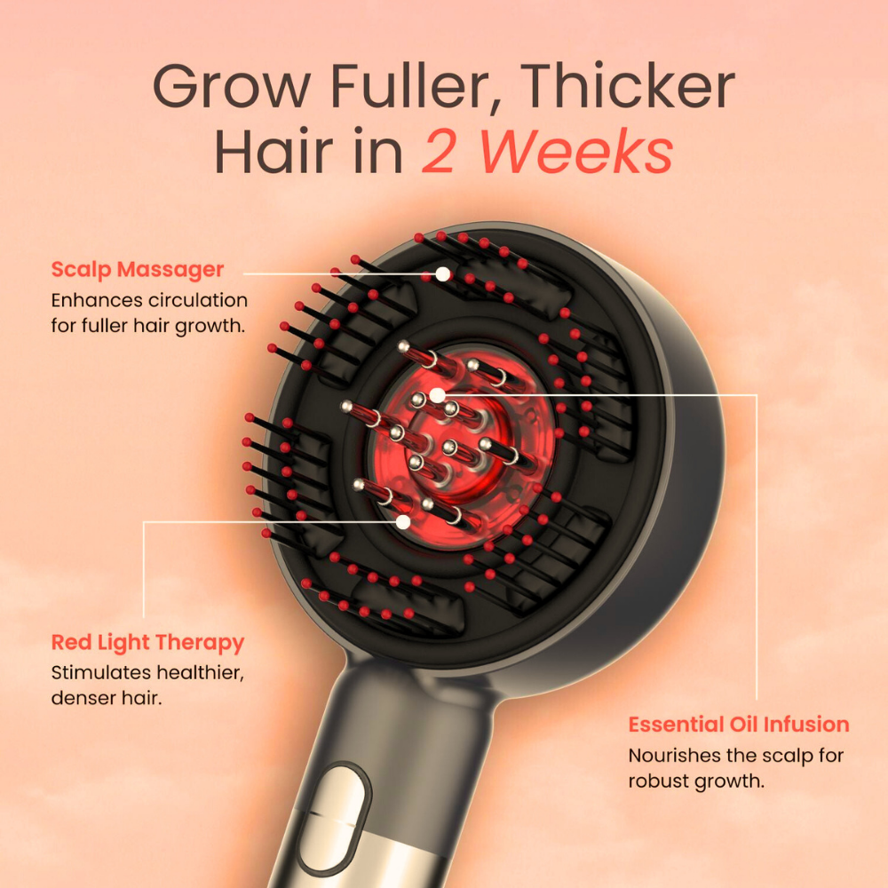 Cordless Scalp Massager Brush for Hair Growth & Relaxation