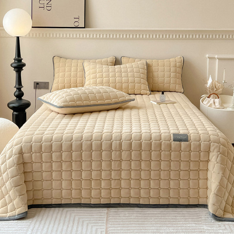modern soft throw blanket square texture fluffy cover