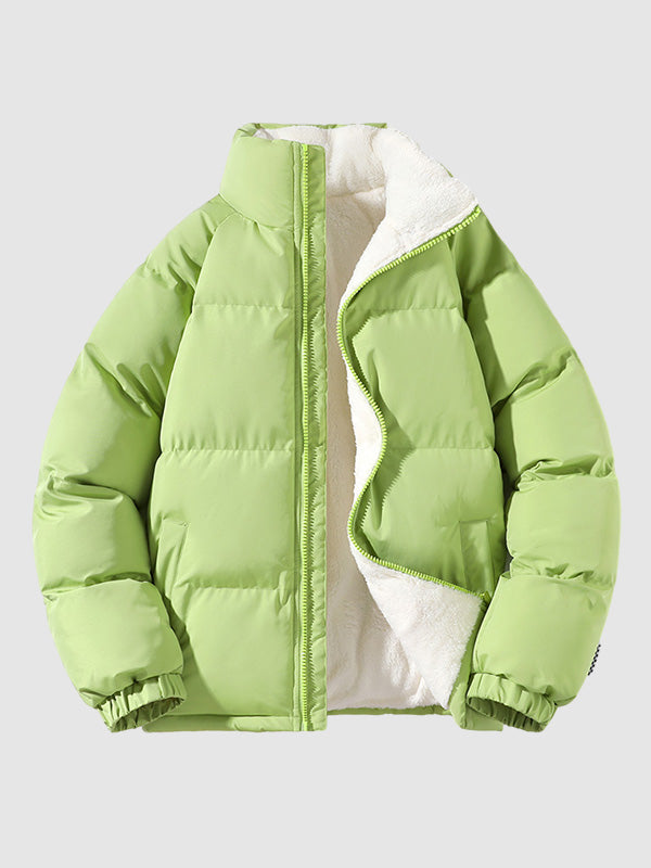 calvin mens fleece lined padded puffer jacket