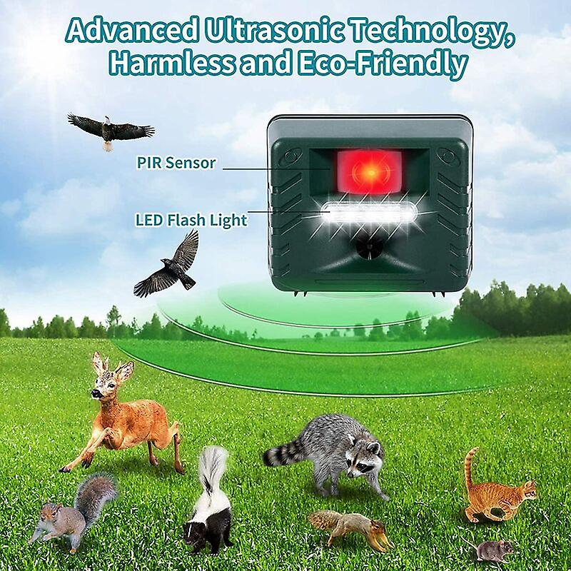 ultrasonic woodpecker repeller humane bird deterrent garden home