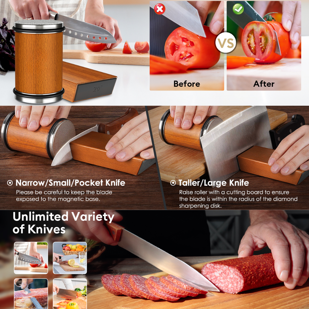 diamond precision rolling knife sharpener blade care
