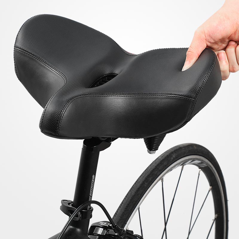 ride ease extra wide breathable comfortable bike saddle