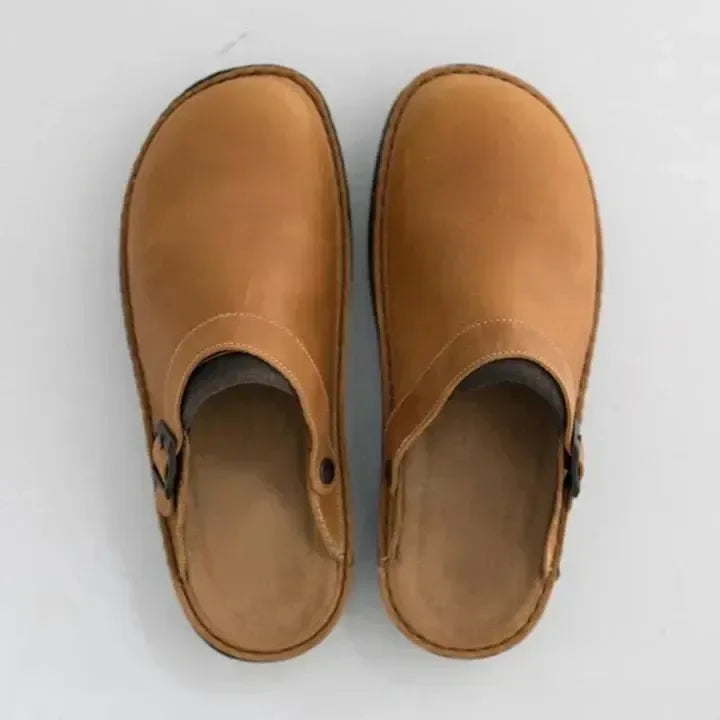 berken leather slippers for men