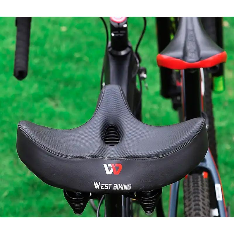 ride ease extra wide breathable comfortable bike saddle