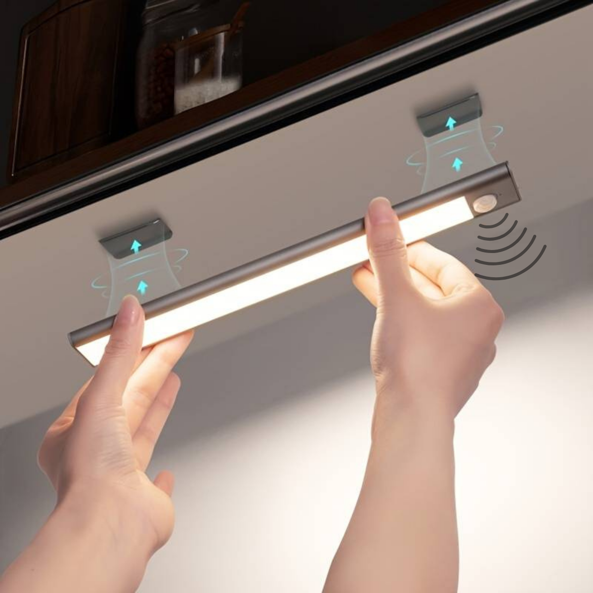 luminalux smart wireless led light motion sensor three modes
