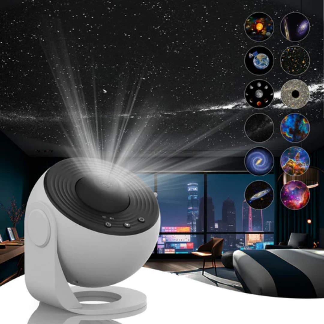 planetarium galaxy projector 360 rotation full room coverage