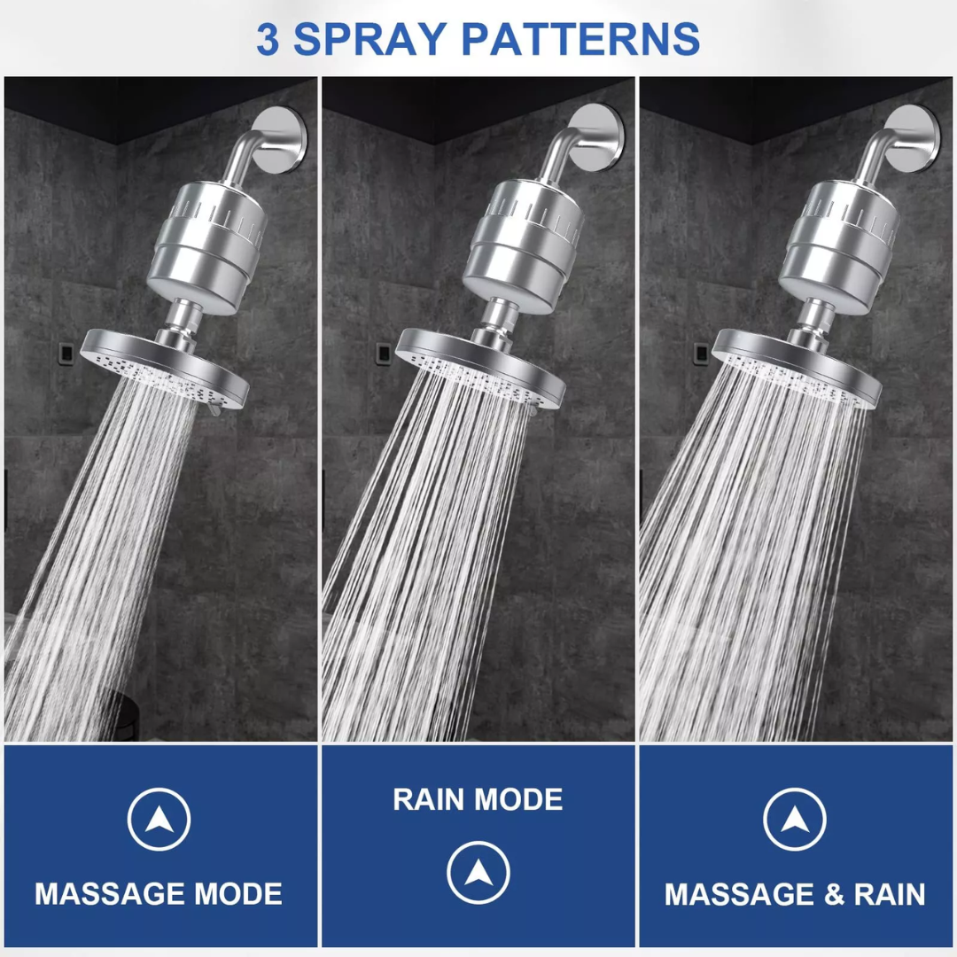 filtered showerhead skin radiance hair health