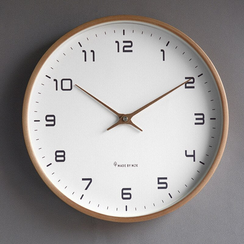 wooden wall clock scandinavian style