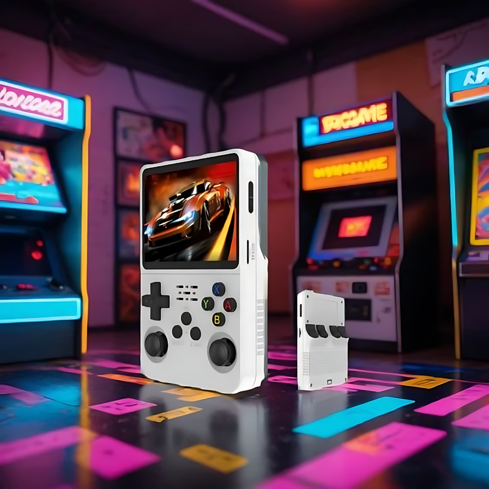 retro handheld gaming console hd screen usb charging