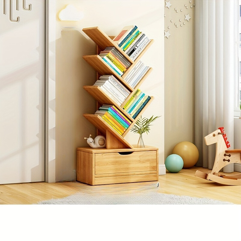 vertical bookcase space saving storage solution