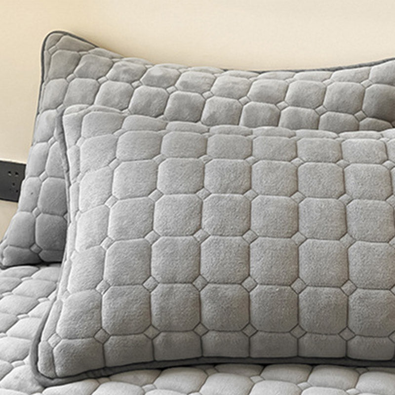 modern soft throw blanket square texture fluffy cover