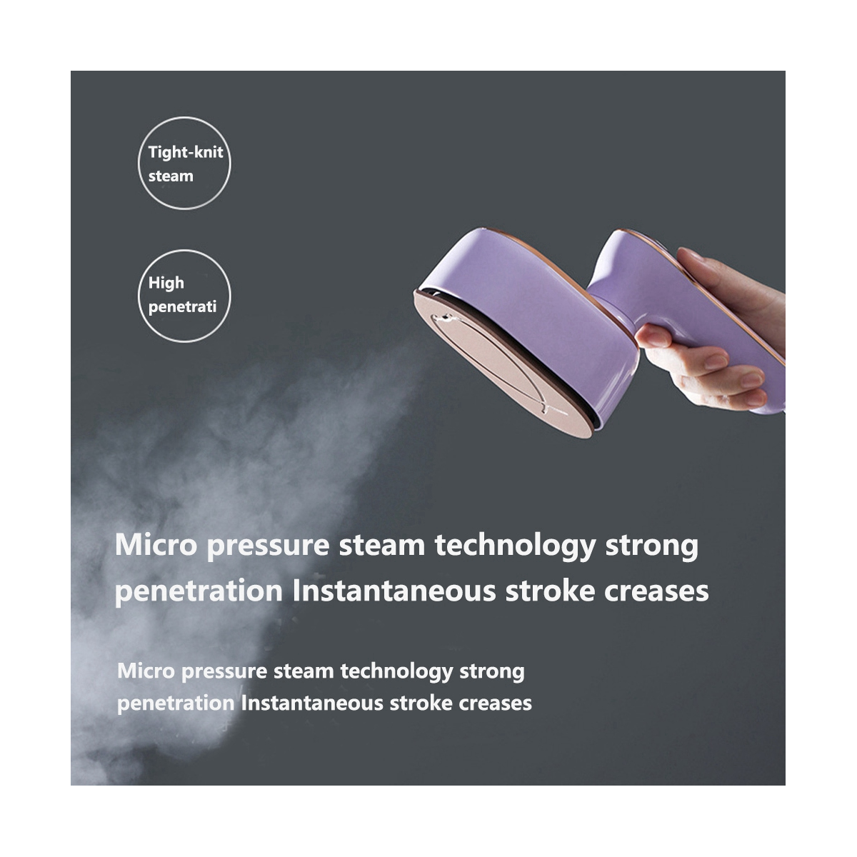 micro steam iron portable handheld garment steamer