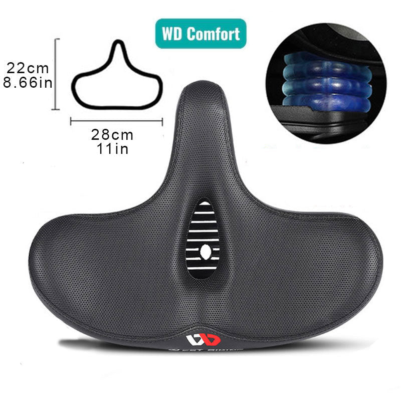 ride ease extra wide breathable comfortable bike saddle