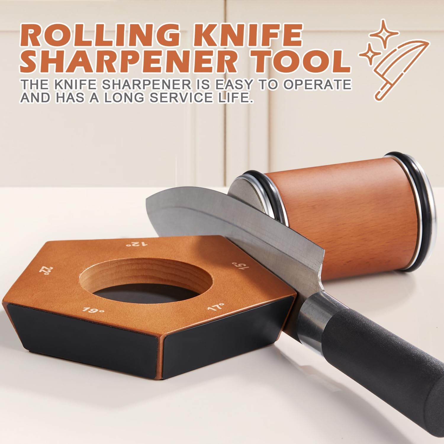 sharproll diamond rolling knife sharpener compact tool