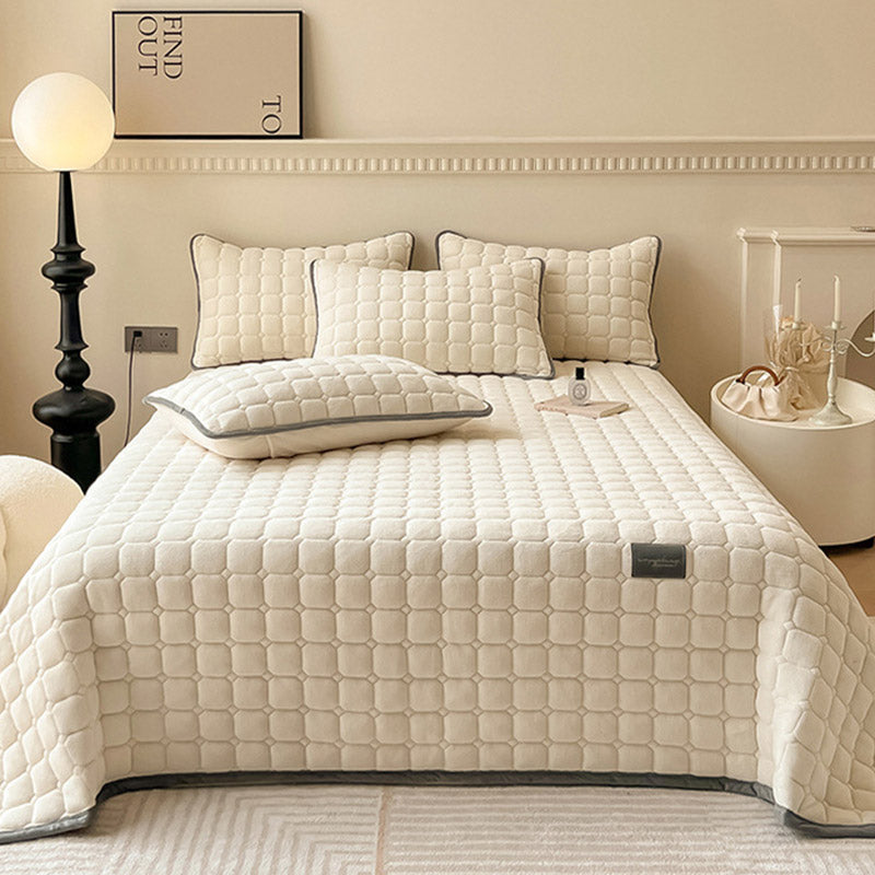 modern soft throw blanket square texture fluffy cover
