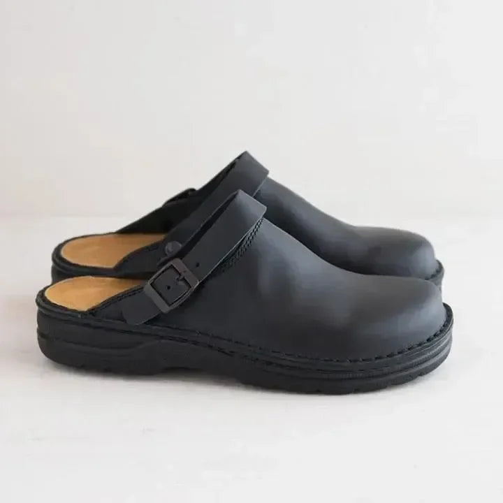 berken leather slippers for men