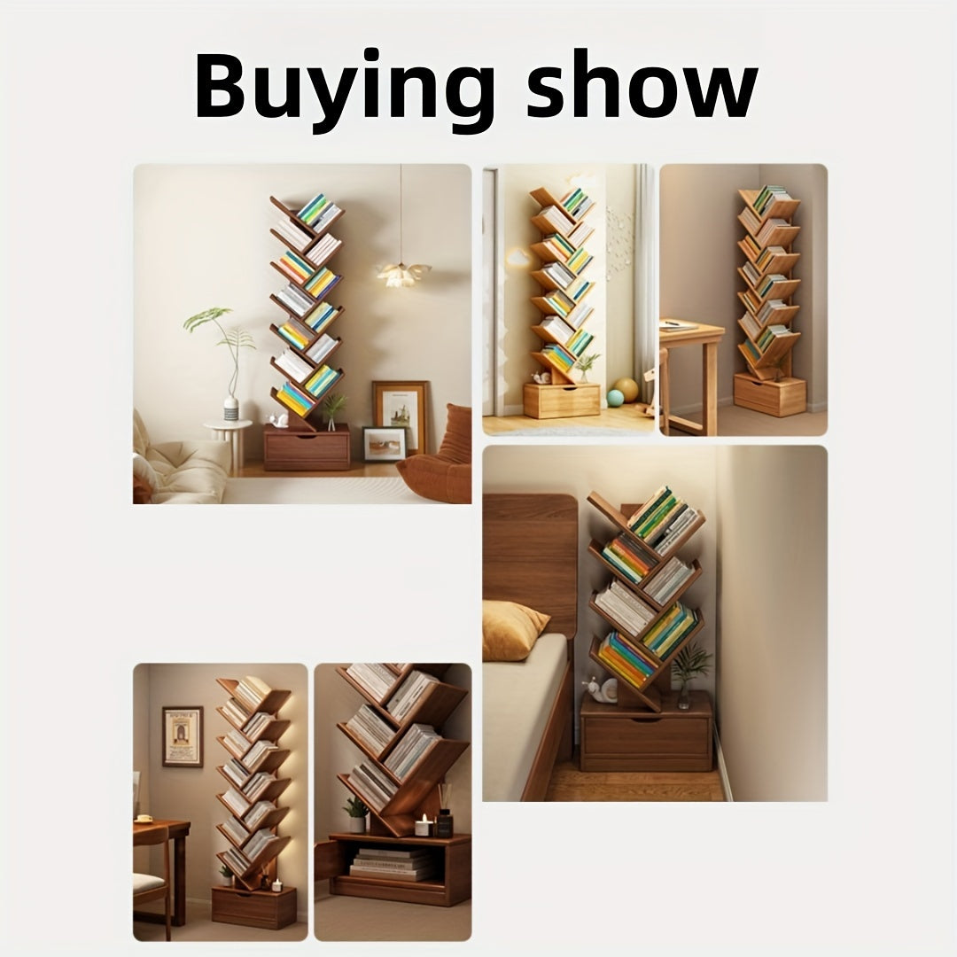 vertical bookcase space saving storage solution