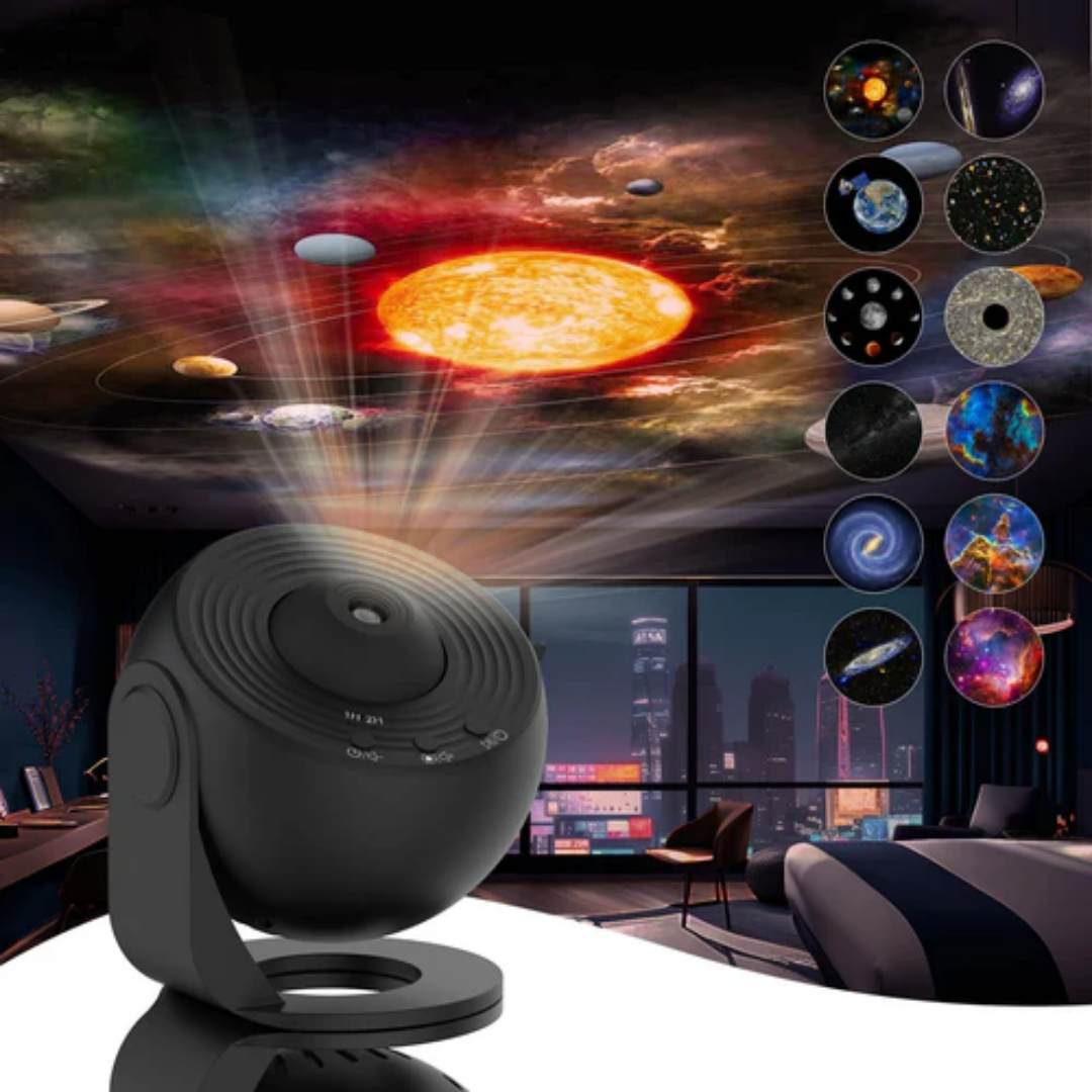 planetarium galaxy projector 360 rotation full room coverage