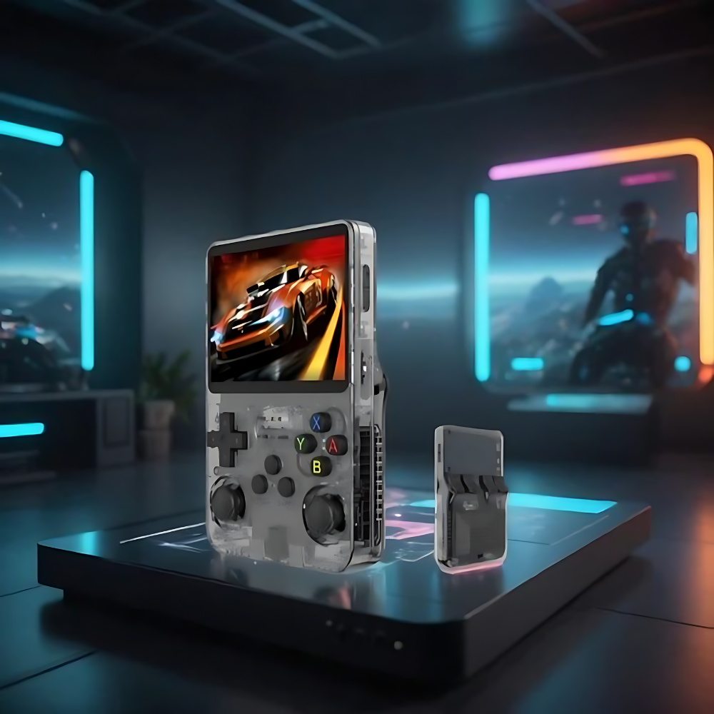 retro handheld gaming console hd screen usb charging