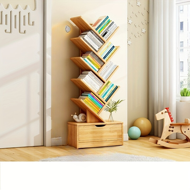 vertical bookcase space saving storage solution