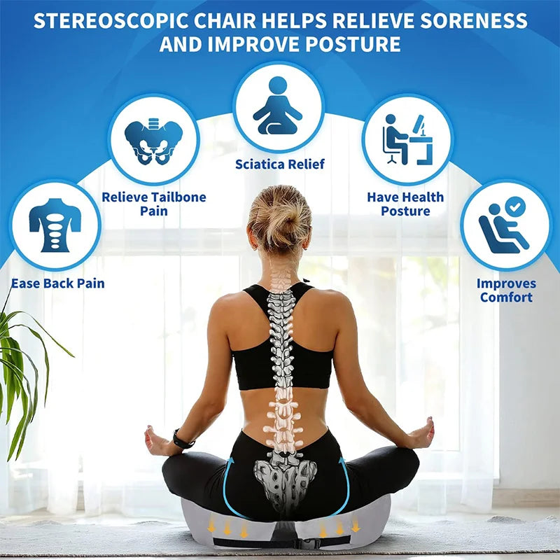 adjustable memory foam cushion sit bone relief