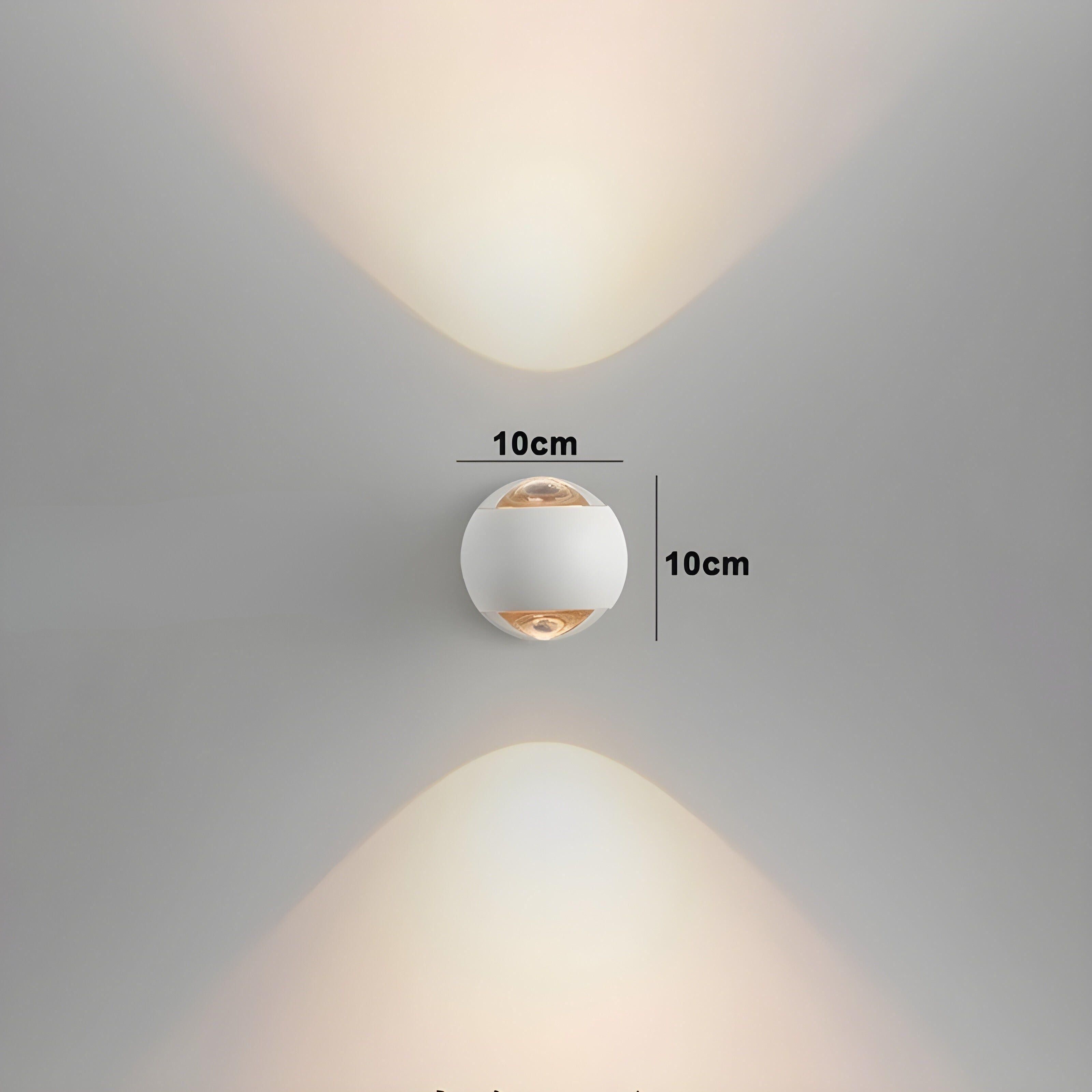 modern edge light contemporary 360 rotating indoor wall lamp