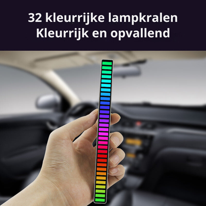 smart sound activated rgb light bar music sync led lighting