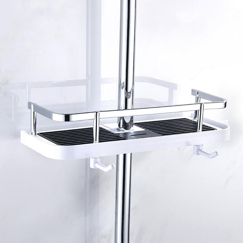 bath buddy no drill shower shelf space saving storage