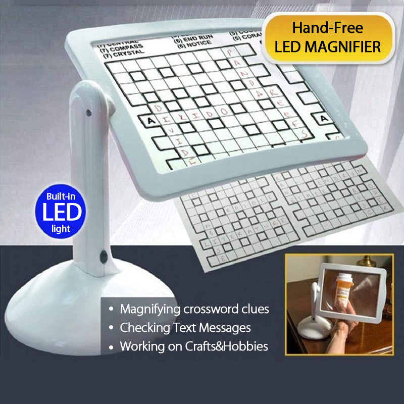 hands free led desk magnifier 3x precision work