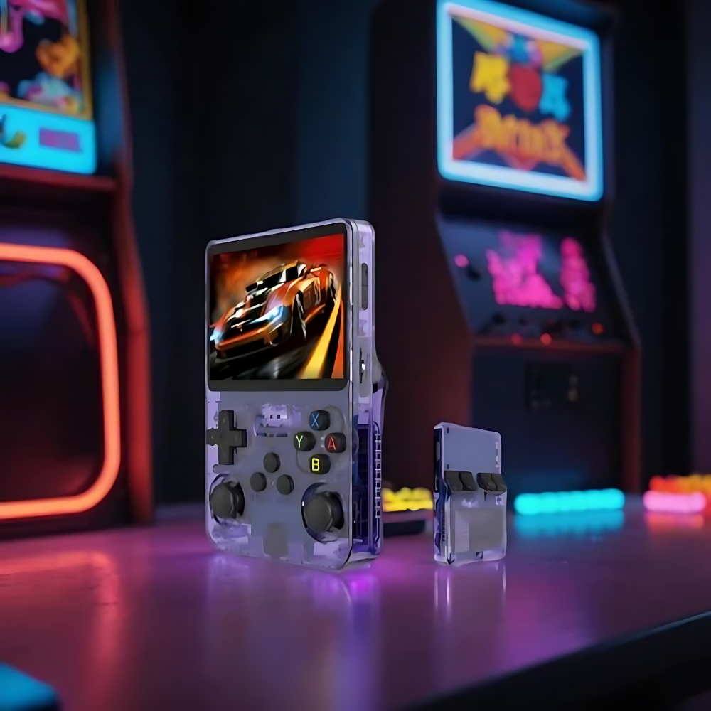 retro handheld gaming console hd screen usb charging