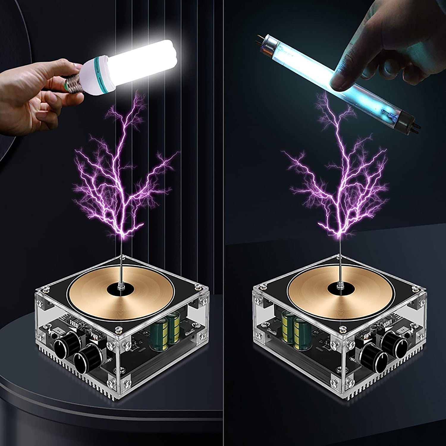 multifunctional tesla music speaker wireless bluetooth sound lightning