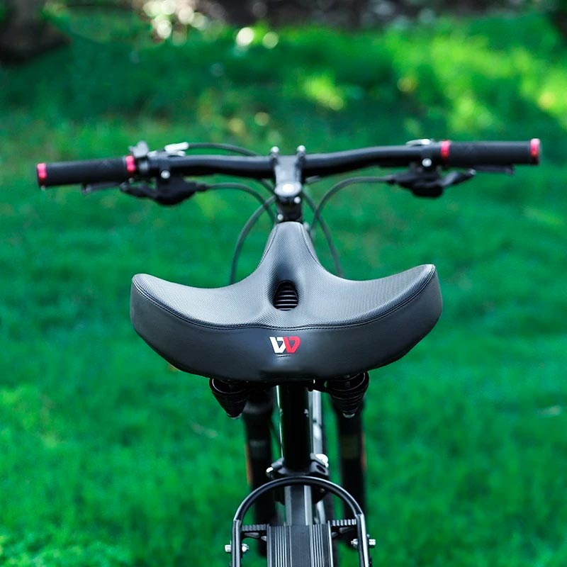 ride ease extra wide breathable comfortable bike saddle