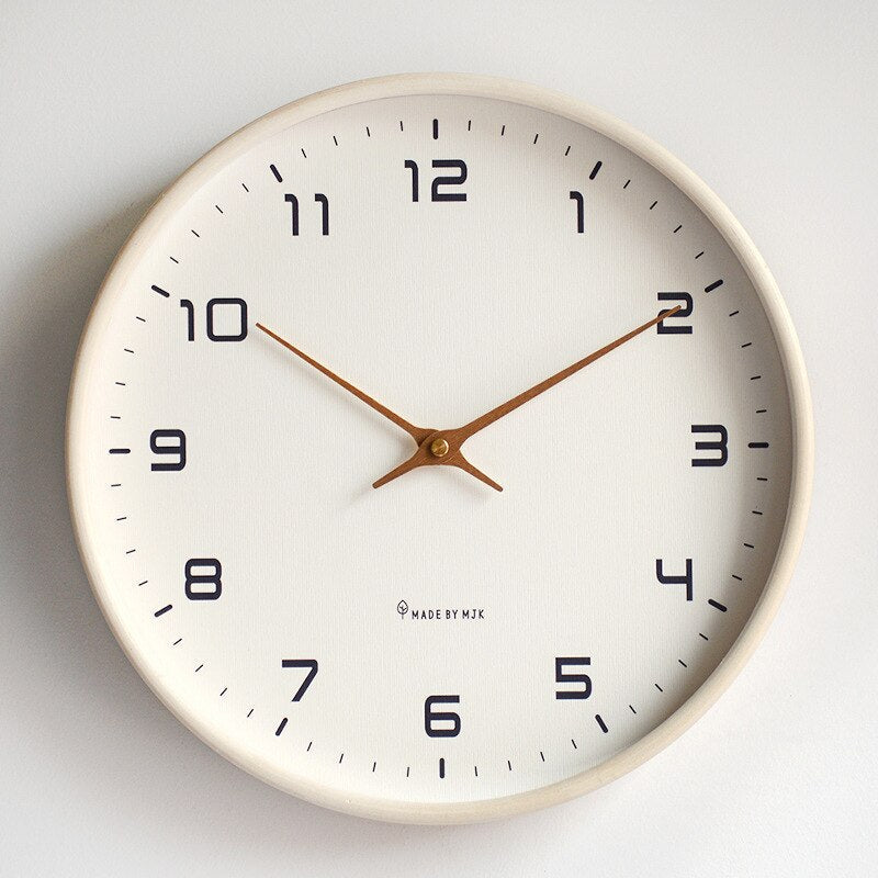 wooden wall clock scandinavian style