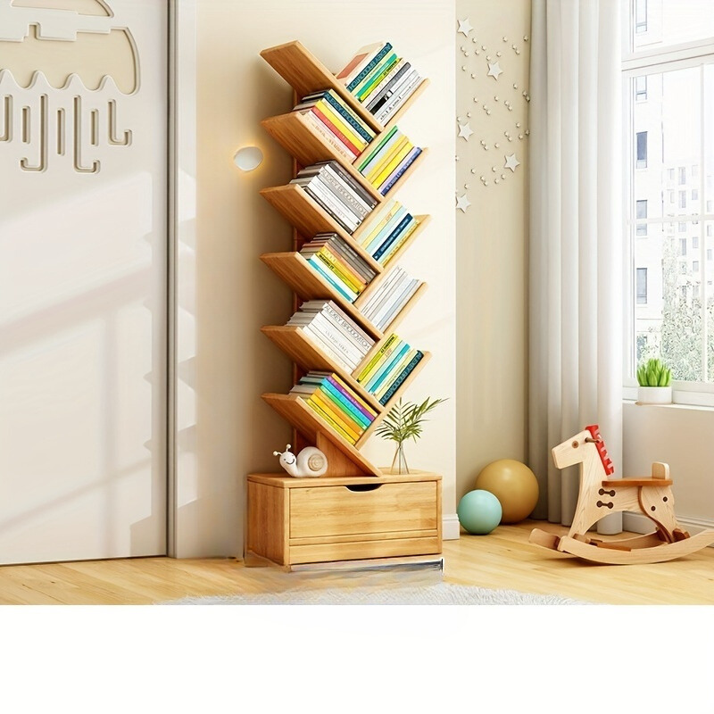 vertical bookcase space saving storage solution