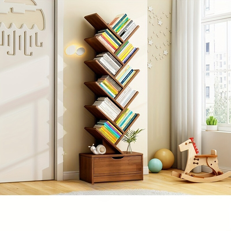 vertical bookcase space saving storage solution