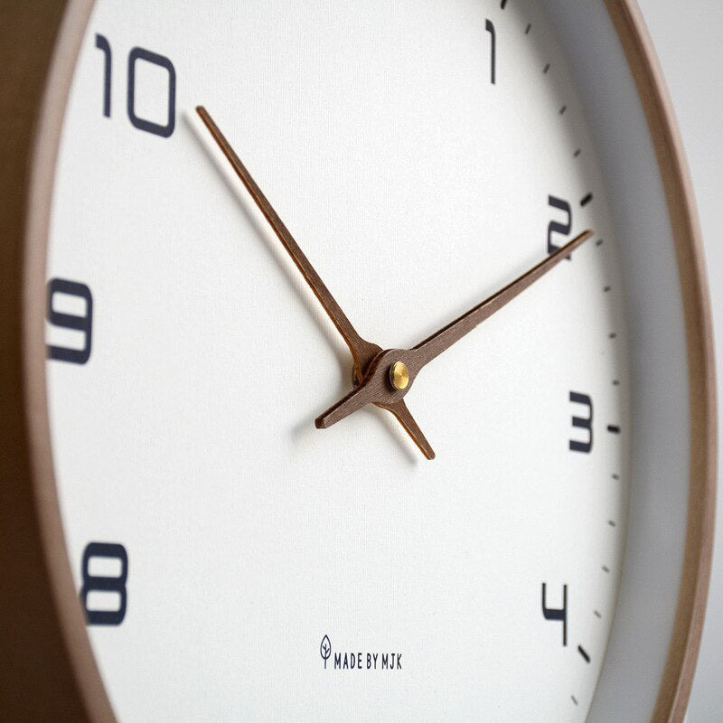 wooden wall clock scandinavian style