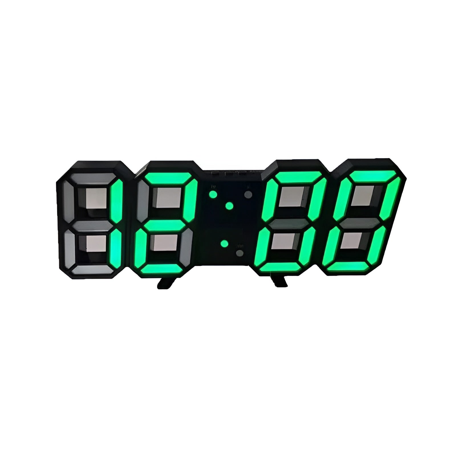 pixeltime modern 3d led digital wall clock temperature date alarm