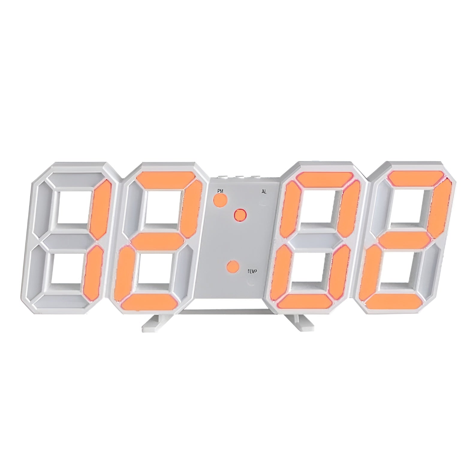 pixeltime modern 3d led digital wall clock temperature date alarm