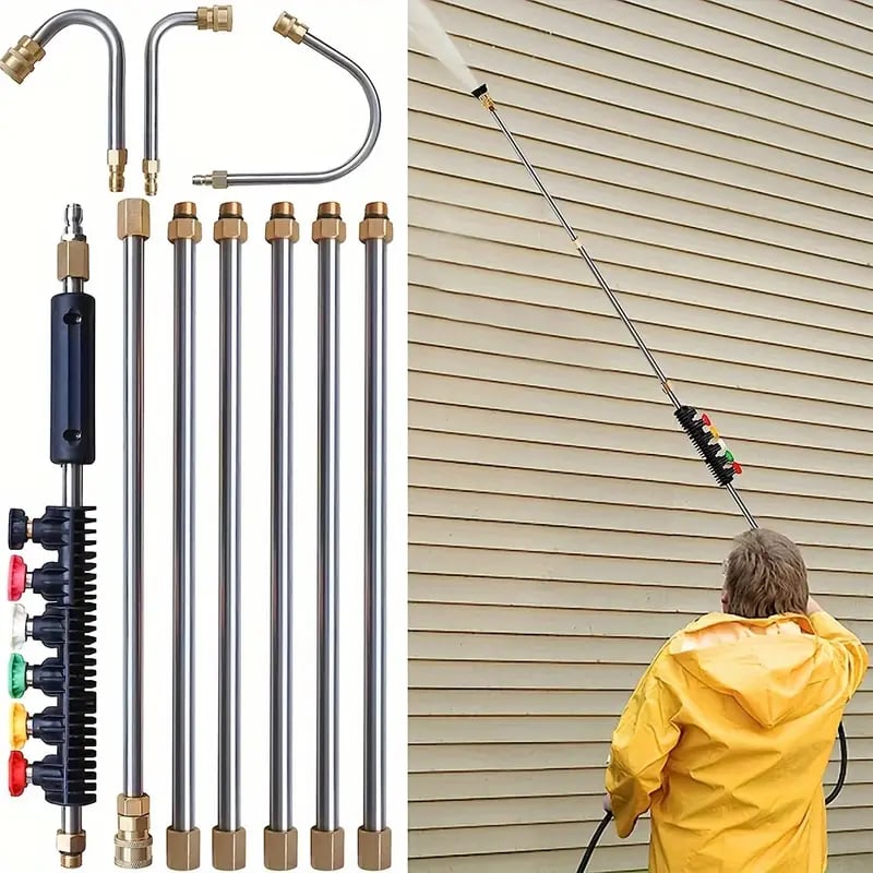 4000 psi telescoping pressure washer wand set gutter roof cleaning