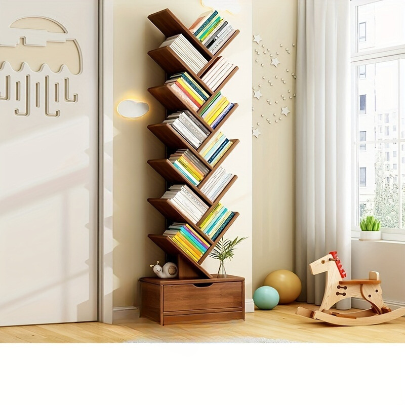 vertical bookcase space saving storage solution