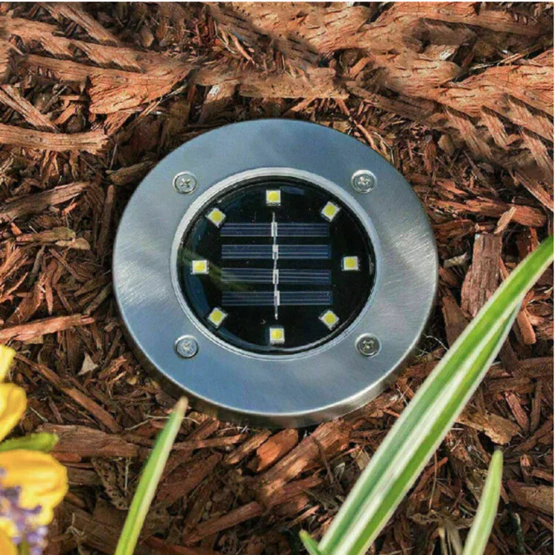 solar ground lights weatherproof outdoor led path lighting