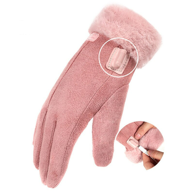rechargeable heated winter gloves 5000mah touchscreen