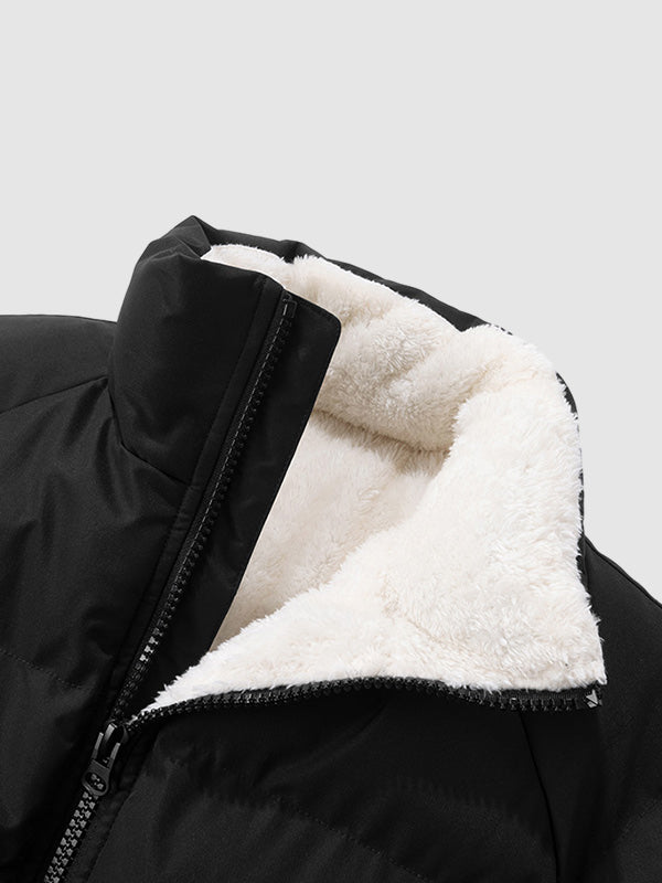 calvin mens fleece lined padded puffer jacket