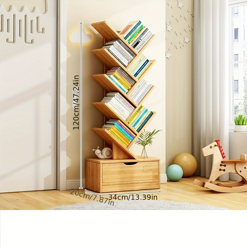 vertical bookcase space saving storage solution