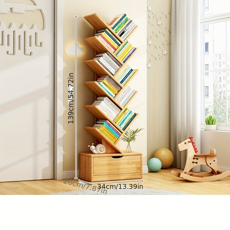 vertical bookcase space saving storage solution