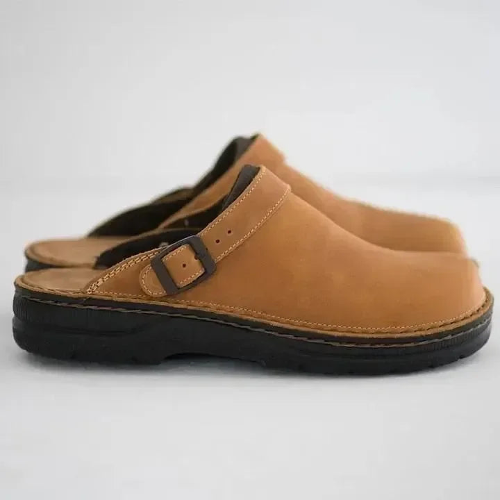 berken leather slippers for men