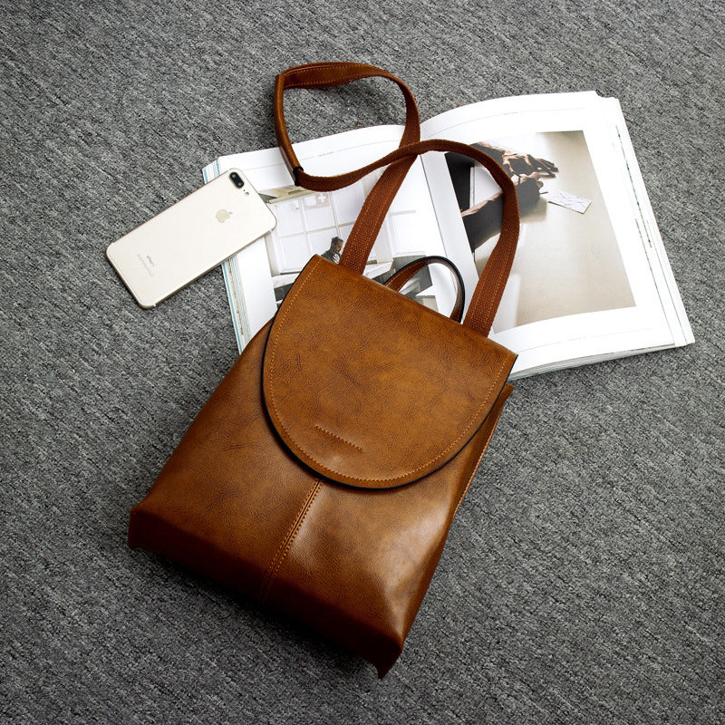 trendy leather backpack women stylish versatile durable