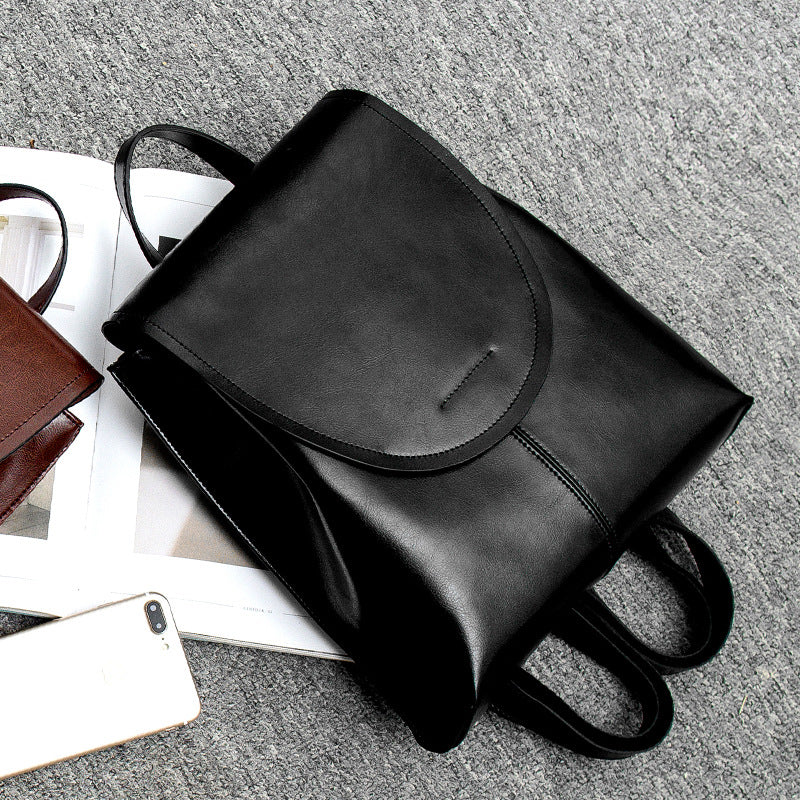 trendy leather backpack women stylish versatile durable
