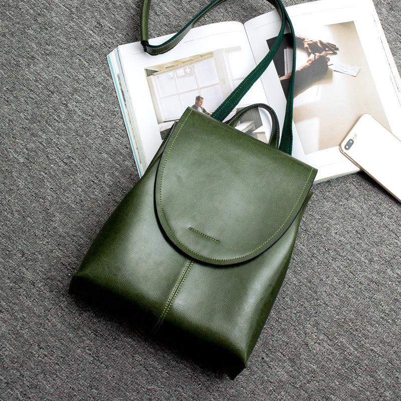 trendy leather backpack women stylish versatile durable