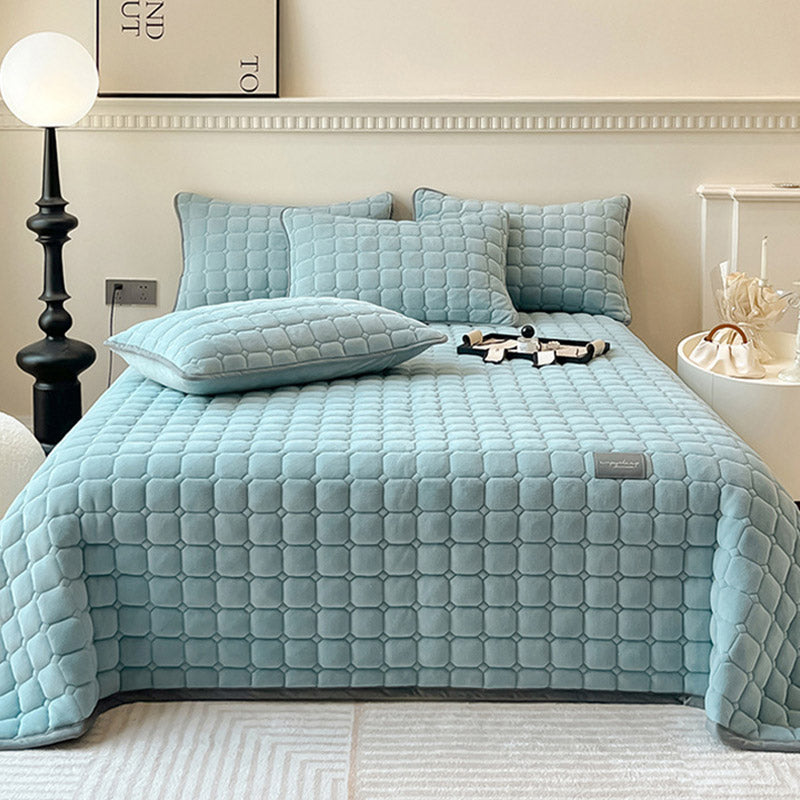 modern soft throw blanket square texture fluffy cover